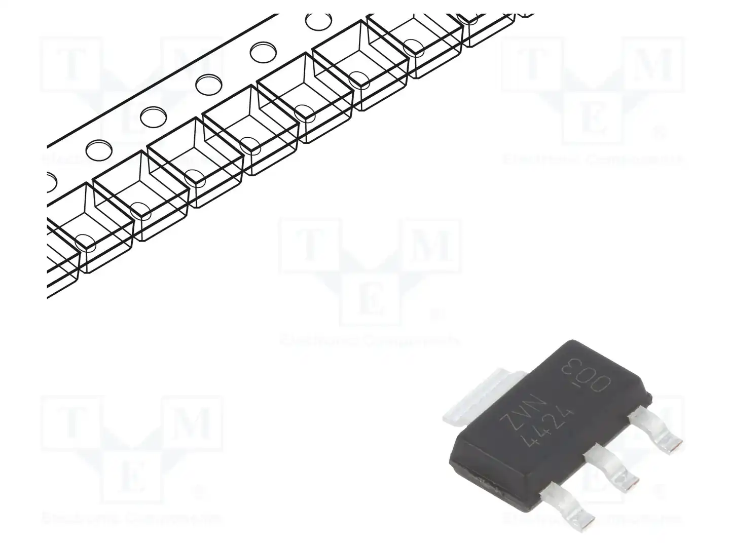 DIODES INCORPORATED ZVN4424GTA — Транзисторы с каналом N SMD