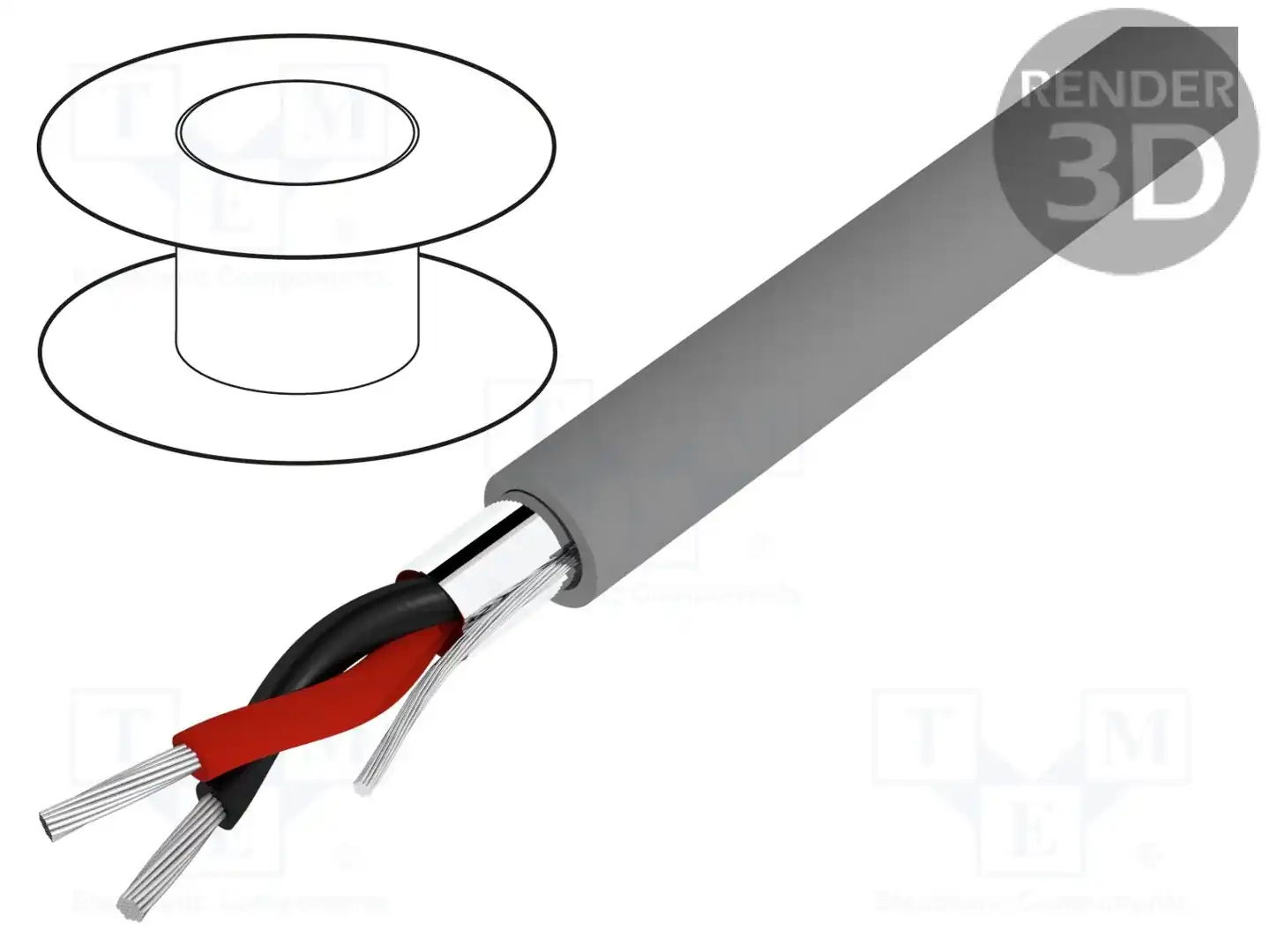 ALPHA WIRE 5471L SL005 — Провода многожильные экранированные