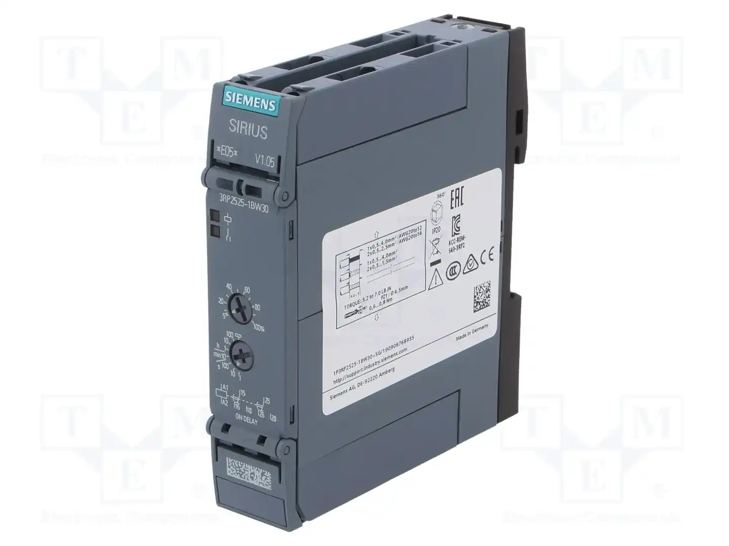 SIEMENS 3RP2525-1BW30 — Временные аналоговые реле