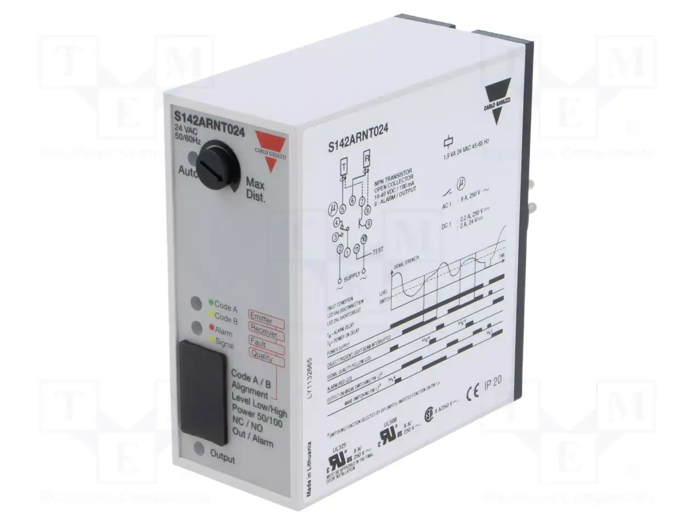 CARLO GAVAZZI S142ARNT024 — Стандартные фотоэлектрические датчики