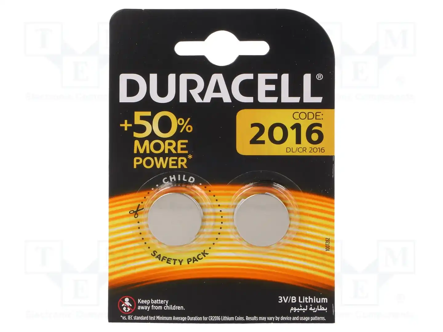 DURACELL DR2016 K2 — Батареи