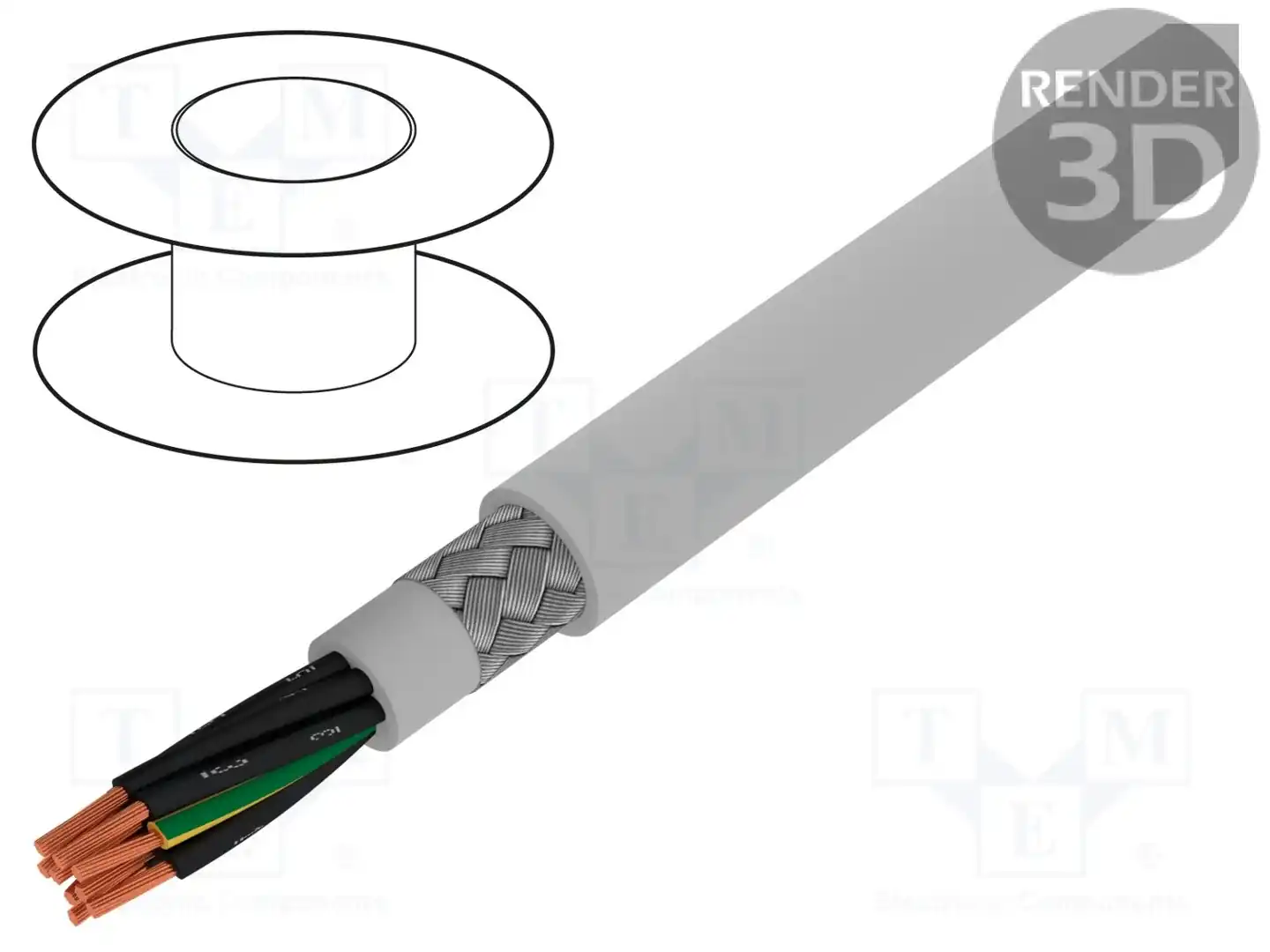 ALPHA WIRE 470091CY GE321 — Провода многожильные экранированные