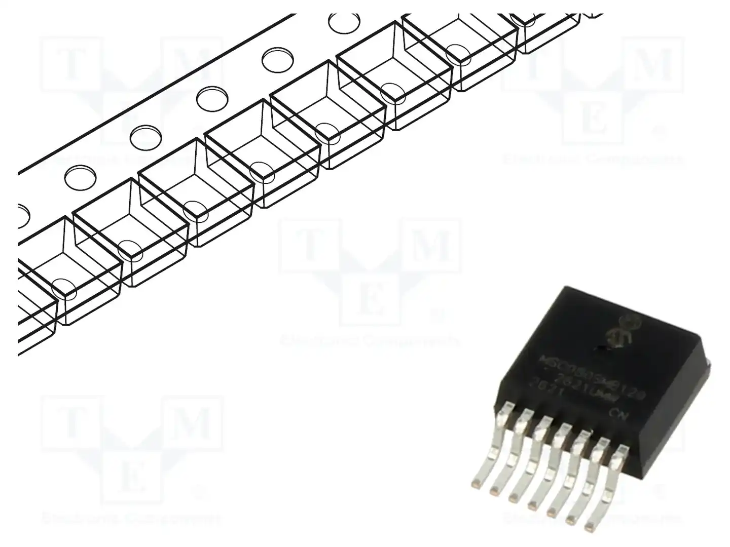 Microchip Technology MSC080SMB120SDT/RM — Транзисторы с каналом N SMD