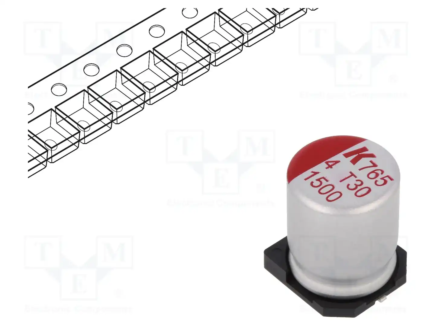 KEMET A765MU158M0GLAE012 — Конденсаторы полимерные SMD