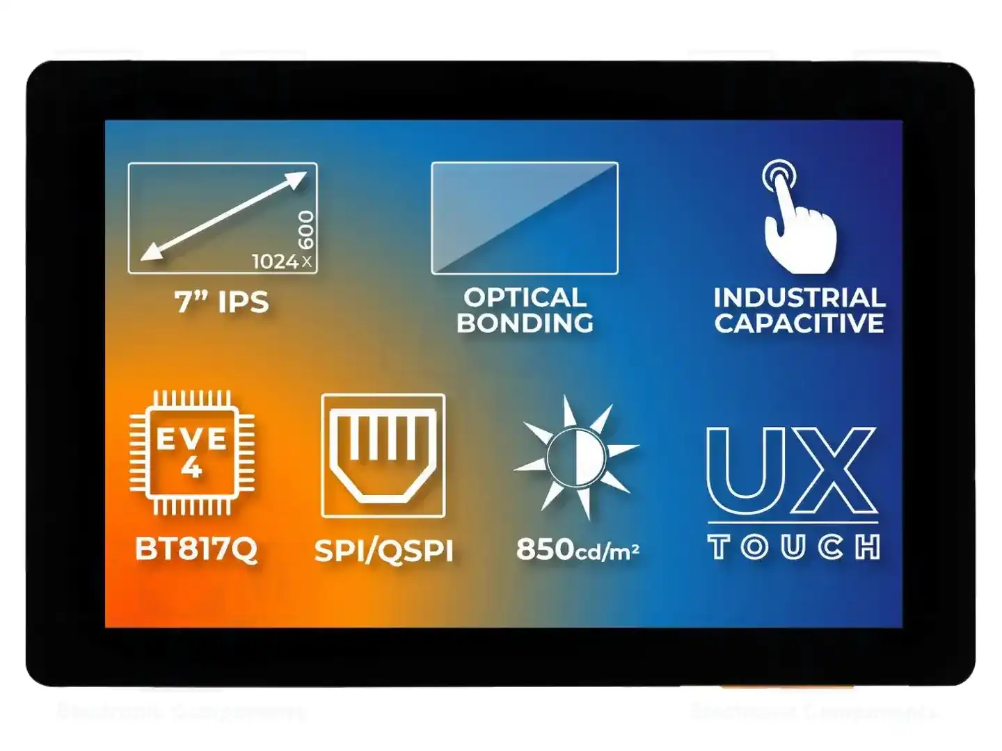 Riverdi SM-RVT70HSBNWC00-B — Интеллигентные дисплеи