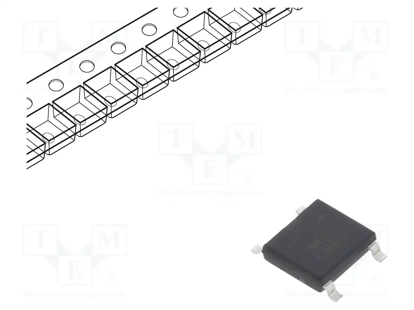 MICRO COMMERCIAL COMPONENTS LMB6S-TP — Однофазные мосты диодные SMD/THT