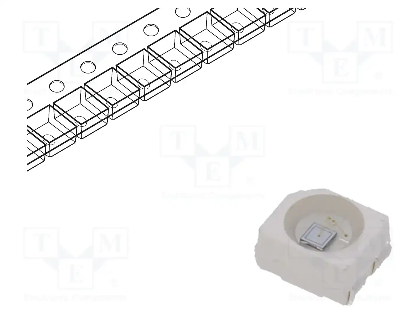 OPTOSUPPLY OSB5SAS3C1A-CRLED14 — Светодиоды SMD цветные