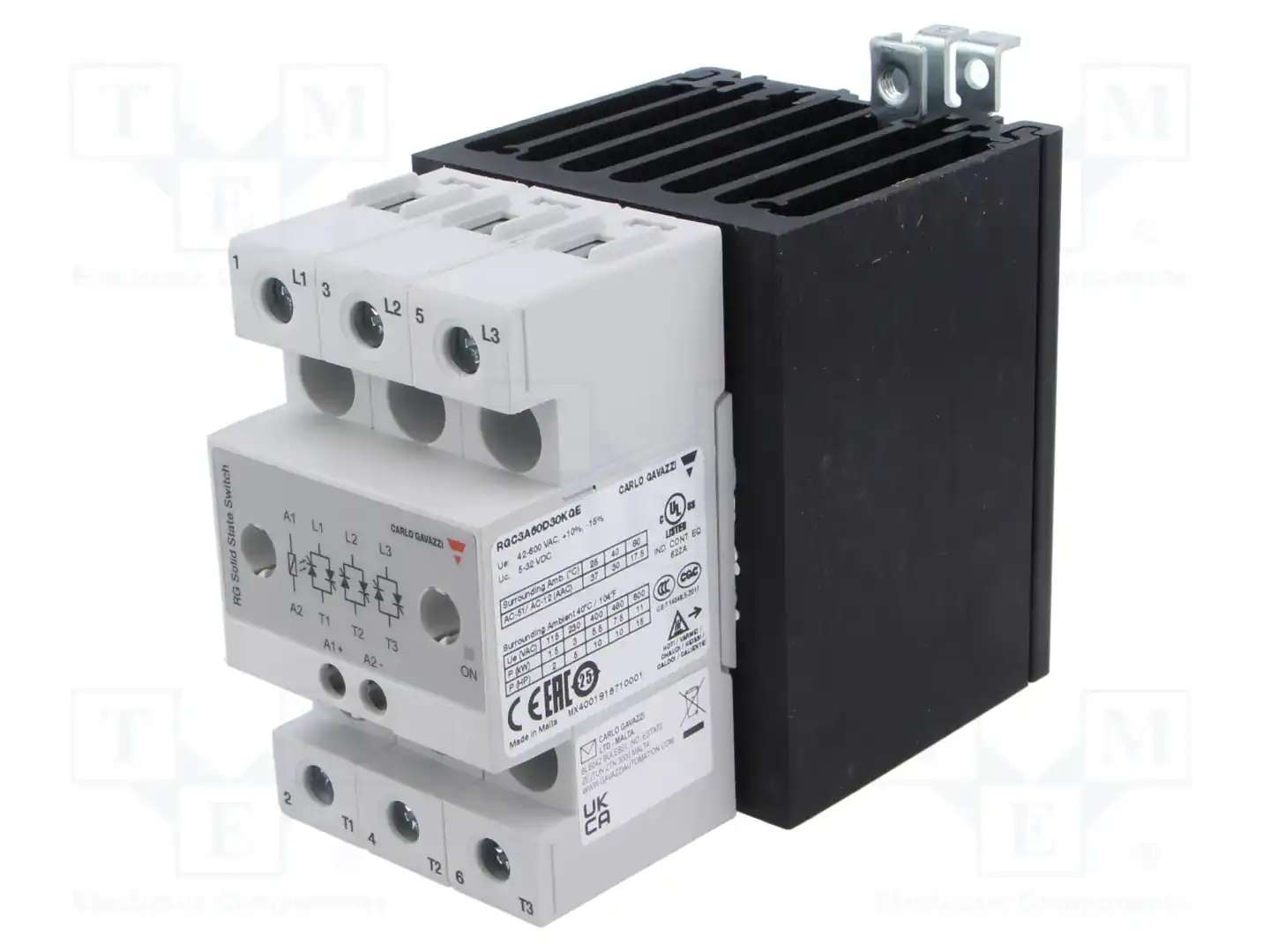 CARLO GAVAZZI RGC3A60D30KGE — Реле SSR трехфазные