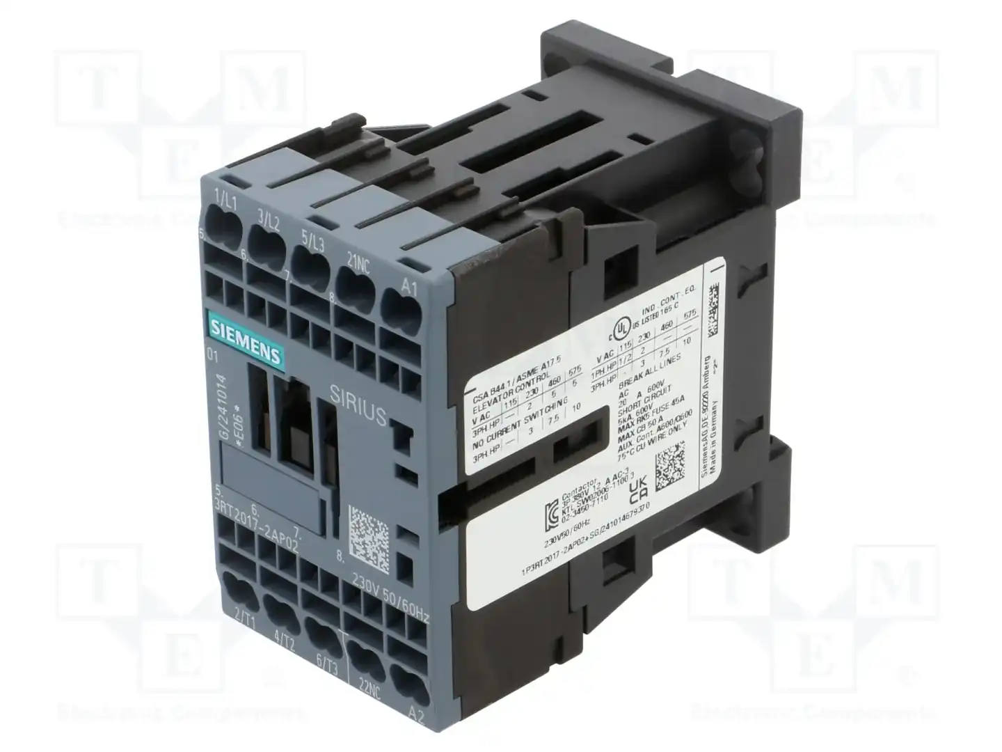 SIEMENS 3RT2017-2AP02 — Контакторы - главные модули