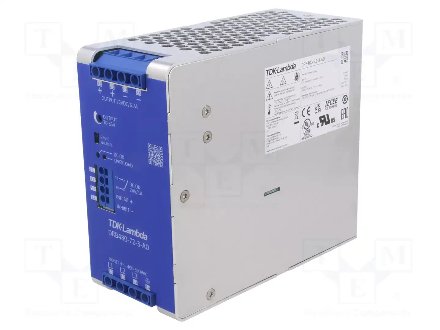 TDK-LAMBDA DRB480-72-3-A0 — Блоки питания на DIN-рейку