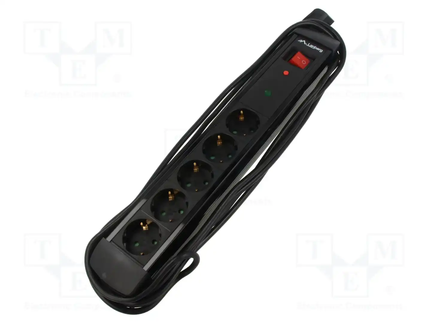LANBERG SP1-05F-0500-BK — Планки защиты от перенапряжения