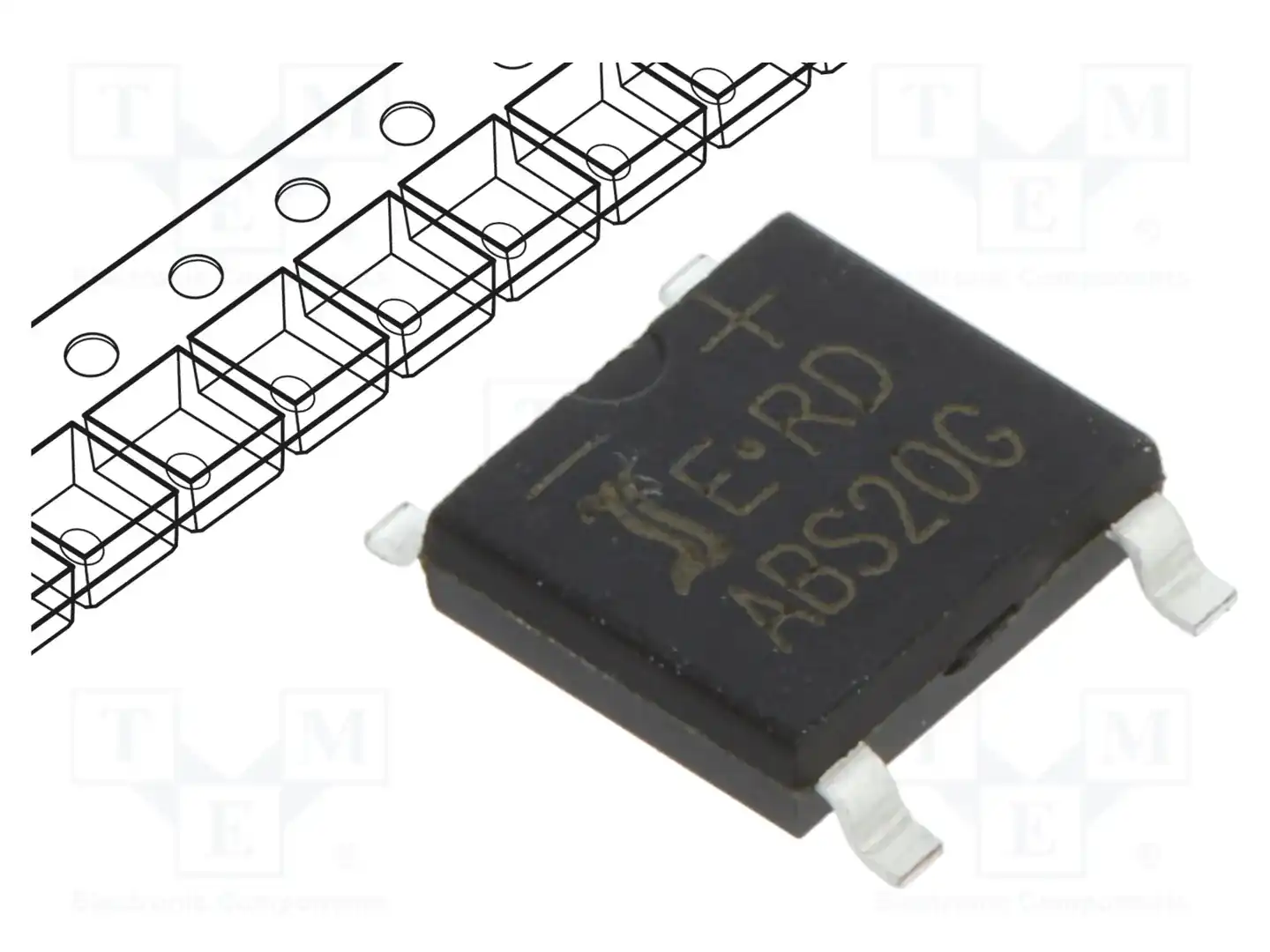 DIOTEC SEMICONDUCTOR ABS20G — Однофазные мосты диодные SMD/THT
