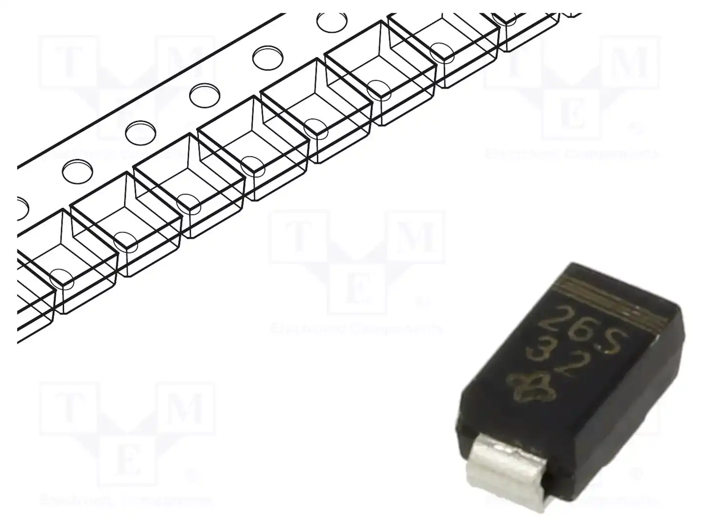 VISHAY SS26S-E3/61T — Диоды Шотки SMD