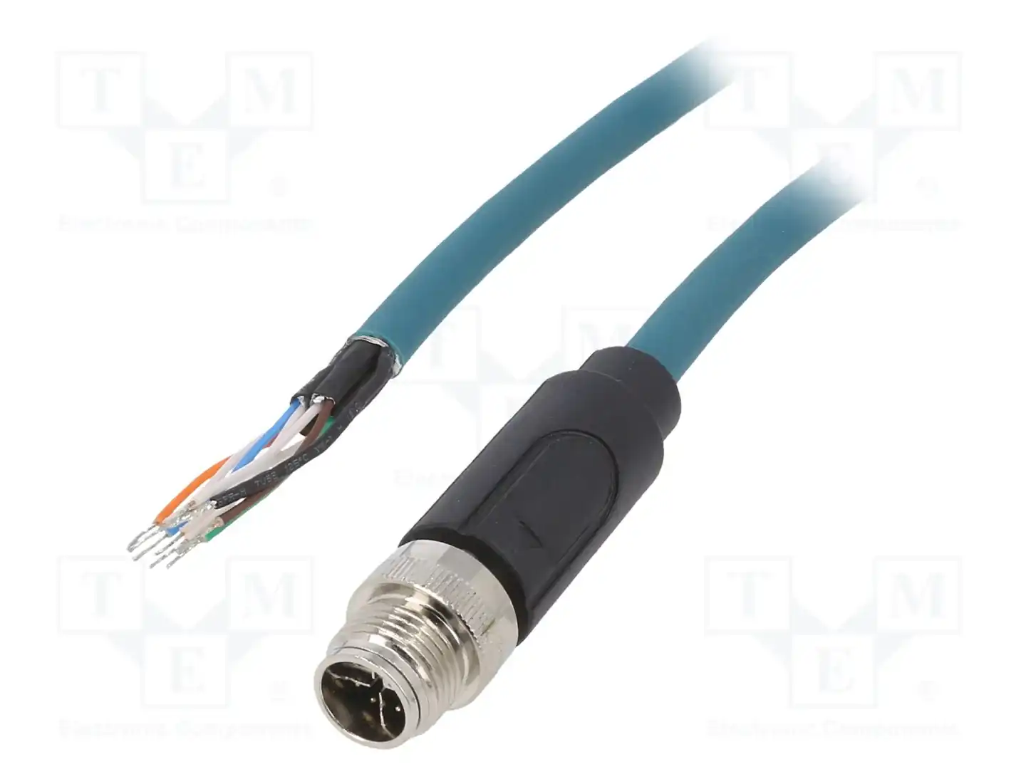 BULGIN PXPTPU12FIM08XCL020PU — Соединения M12 с проводом