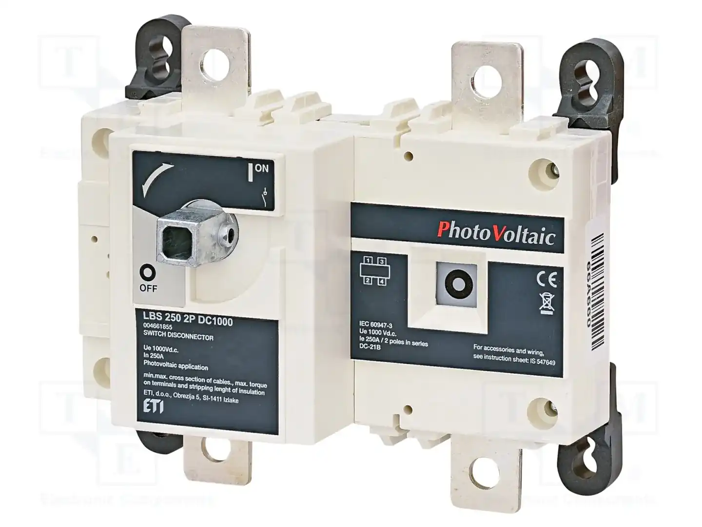 ETI POLAM LBS 250 2P DC1000 — Разъединители