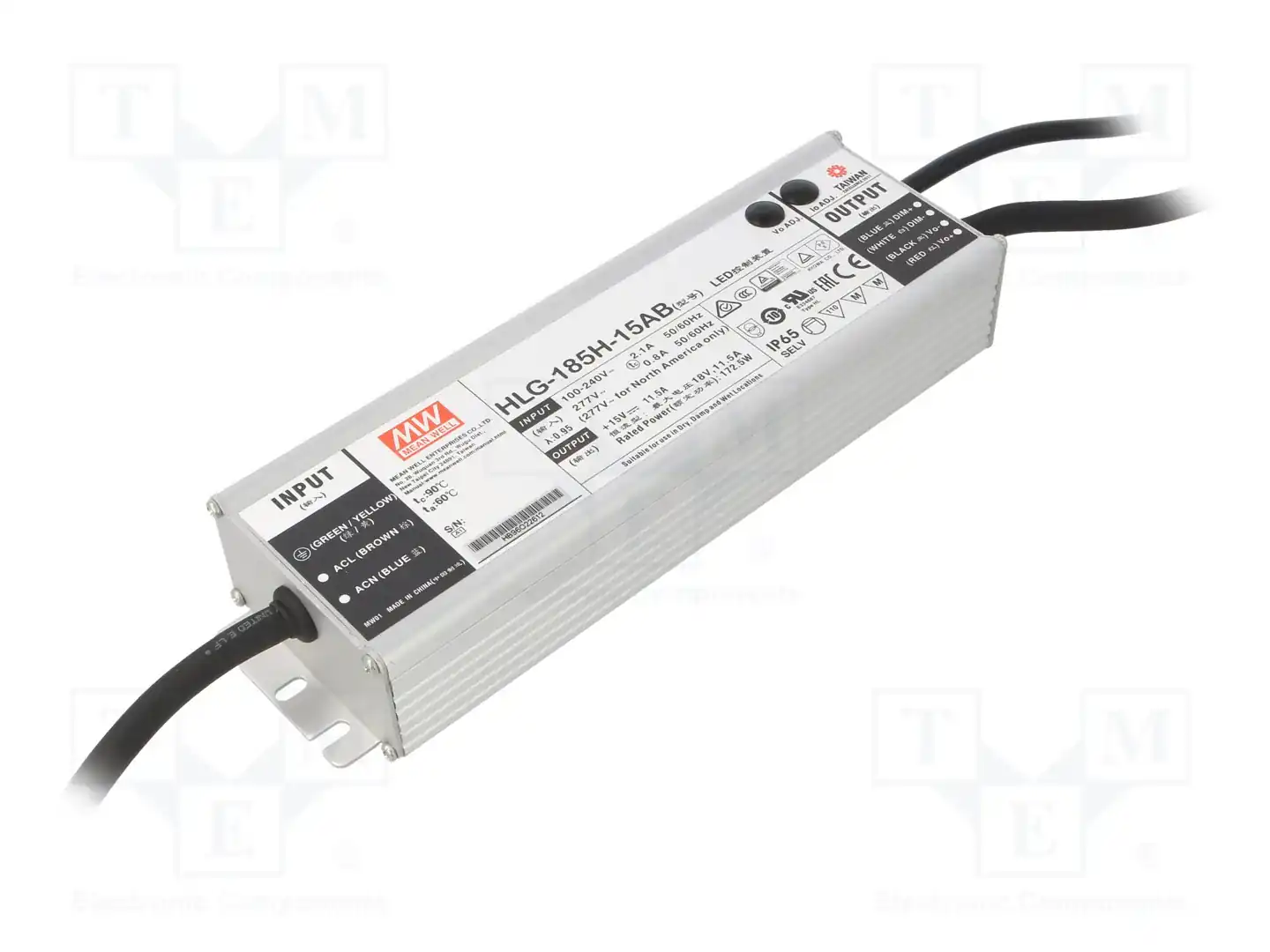 MEAN WELL HLG-185H-15AB — Блоки питания для LED