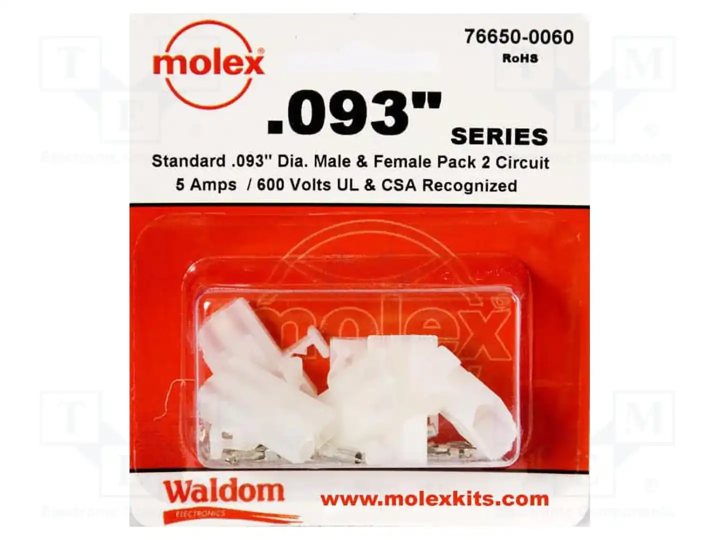 MOLEX 1545PRT — Разъeмы сигнальные растр 5,03мм
