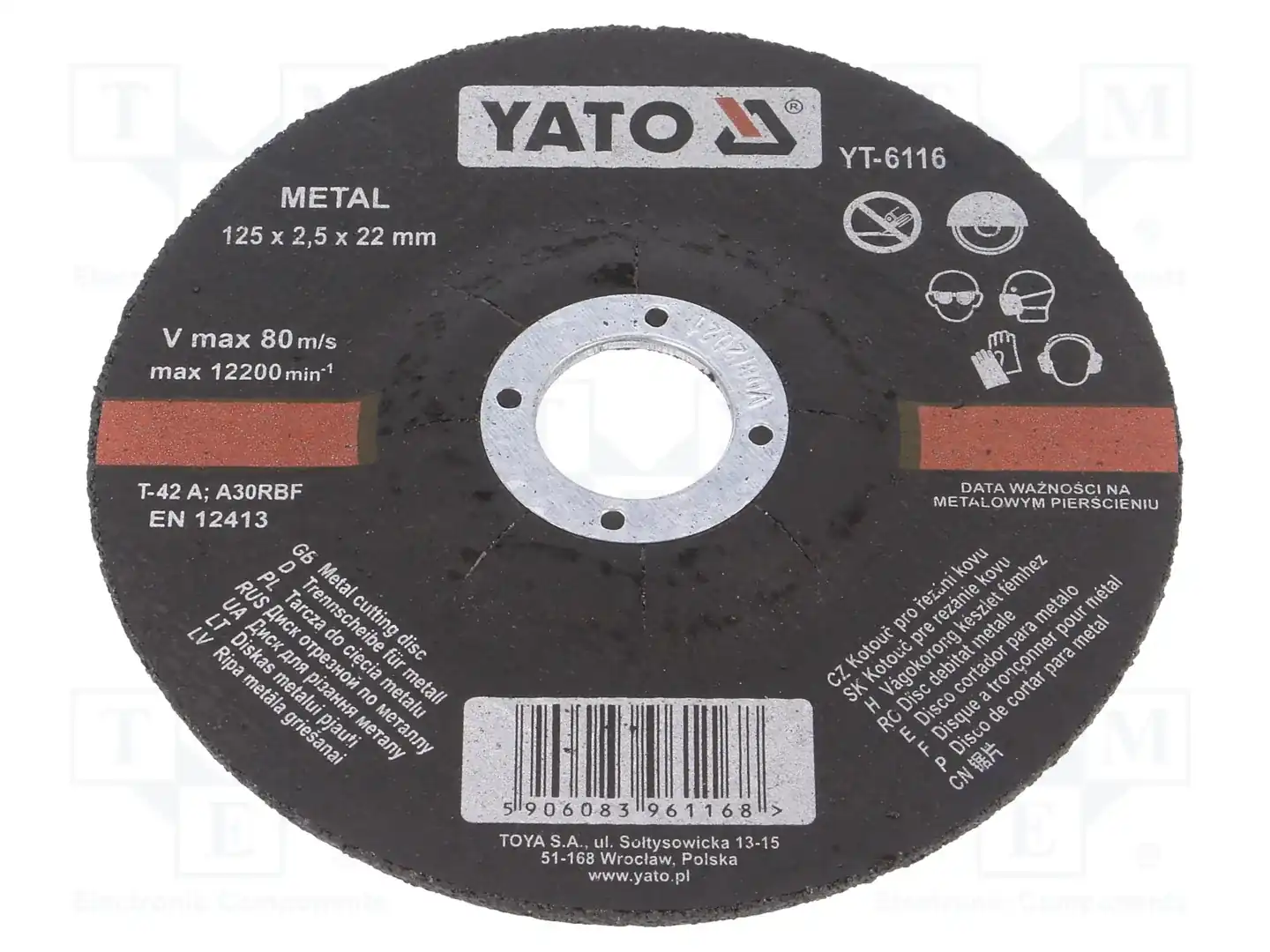 YATO YT-6116 — Диски для резки и шлифовки