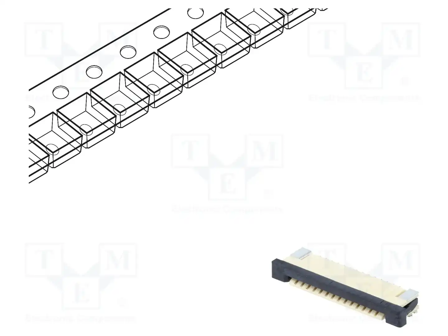 CONNFLY DS1020-07-14VBT1A-R — Разъeмы FFC/FPC растр 1,00мм
