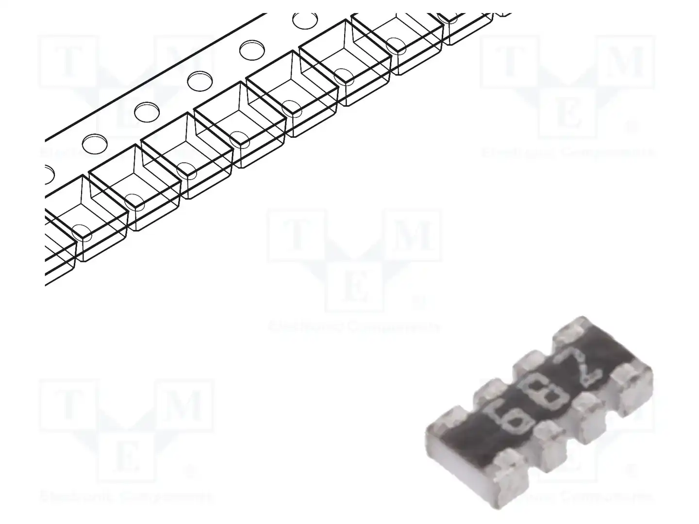 YAGEO YC124-JR-076K8L — Резисторные сборки