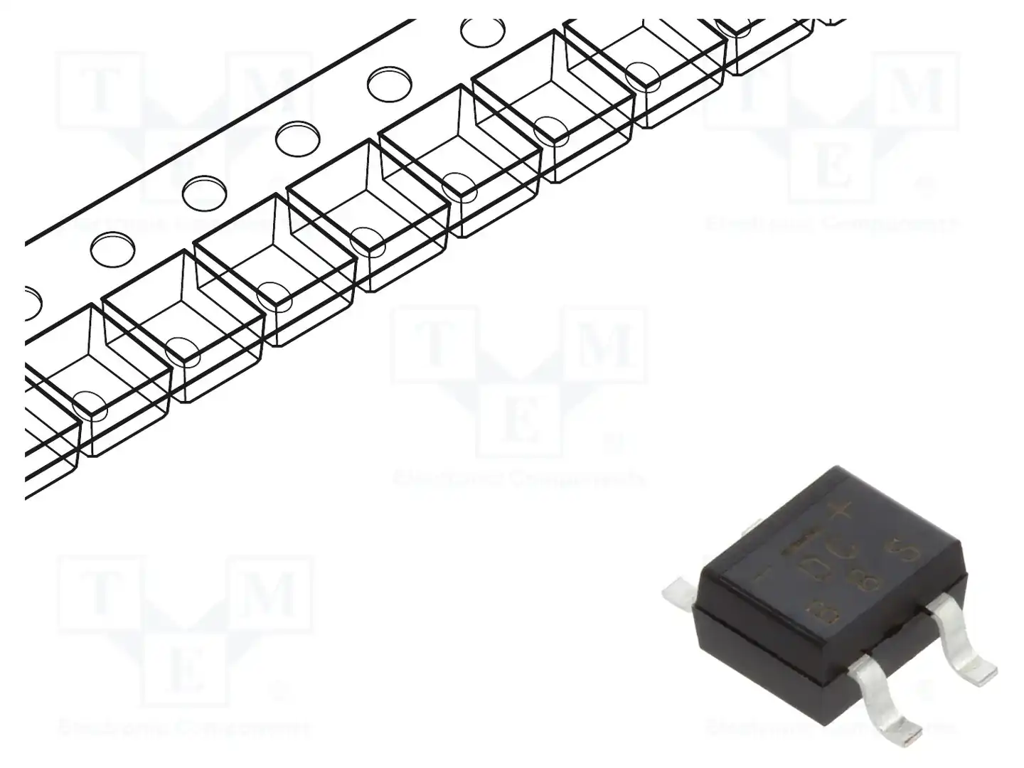 DC COMPONENTS B8S — Однофазные мосты диодные SMD/THT