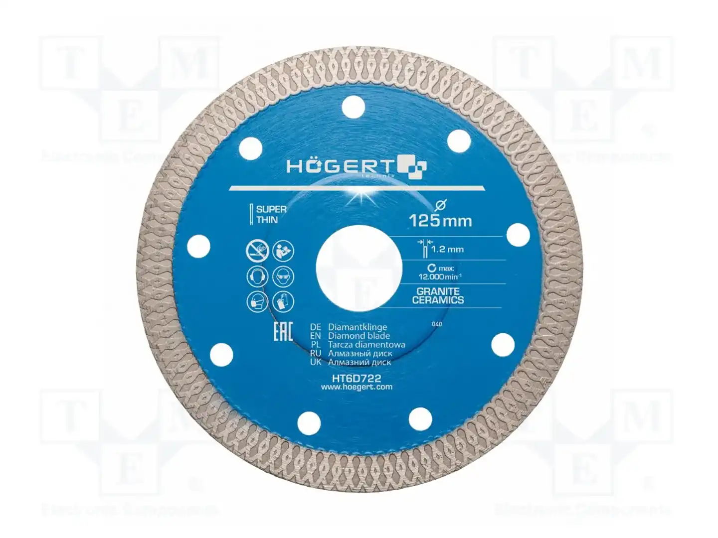 HÖGERT TECHNIK HT6D722 — Диски для резки и шлифовки