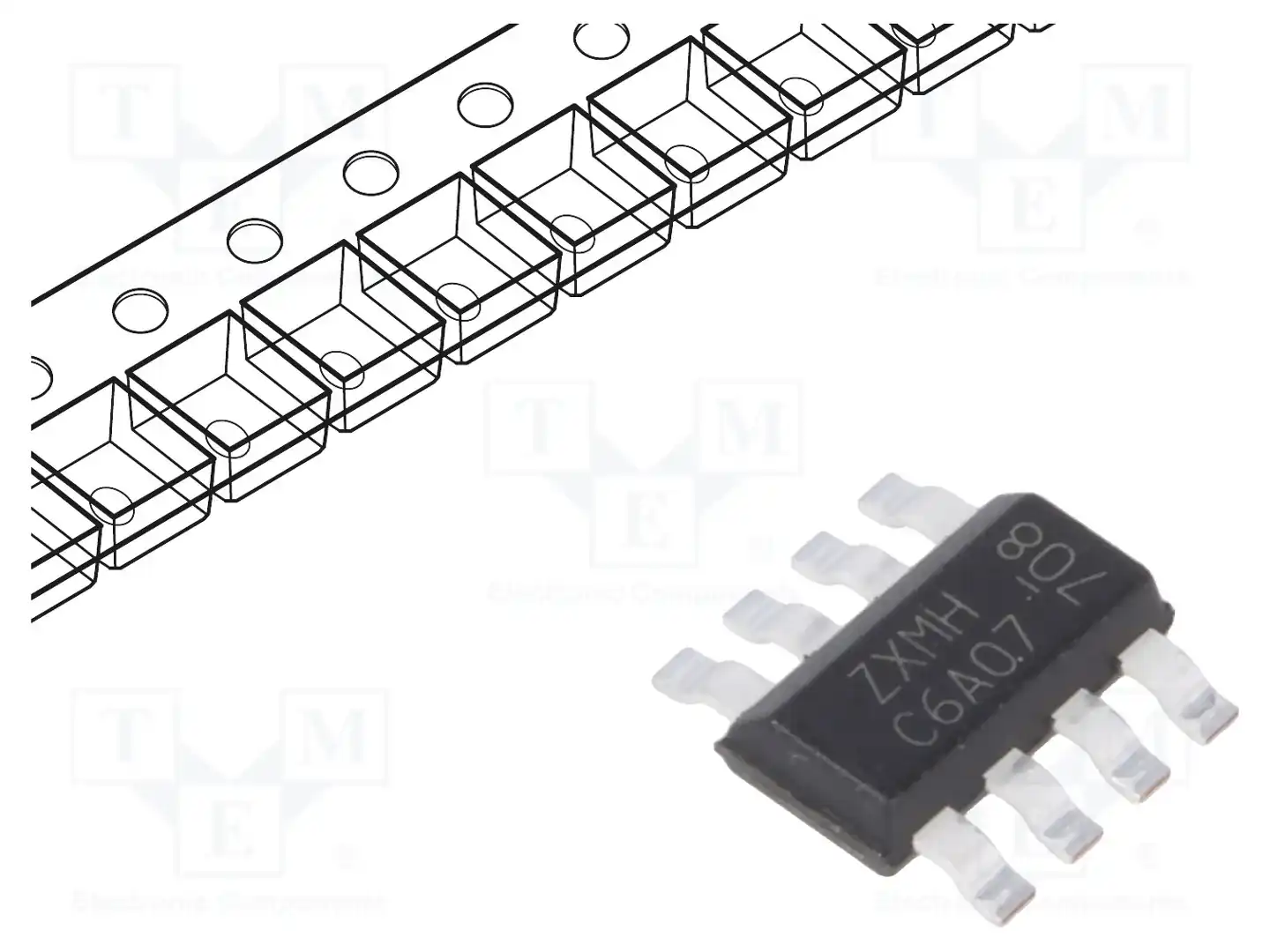 DIODES INCORPORATED ZXMHC6A07T8TA — Транзисторы многоканальные