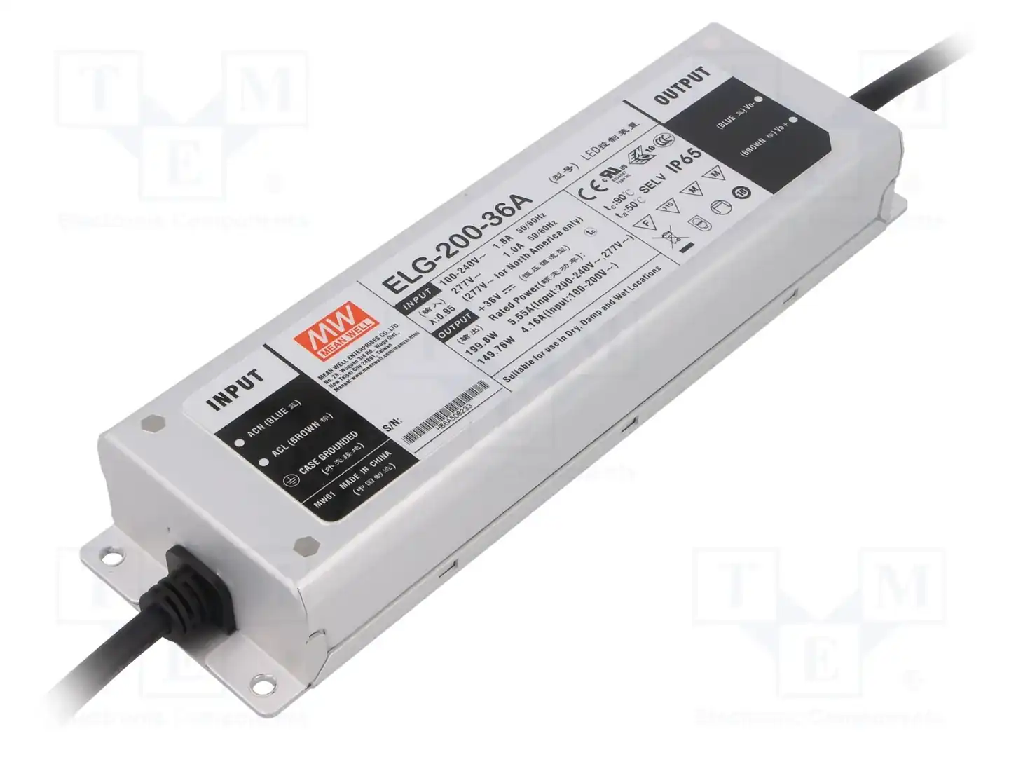 MEAN WELL ELG-200-36A — Блоки питания для LED