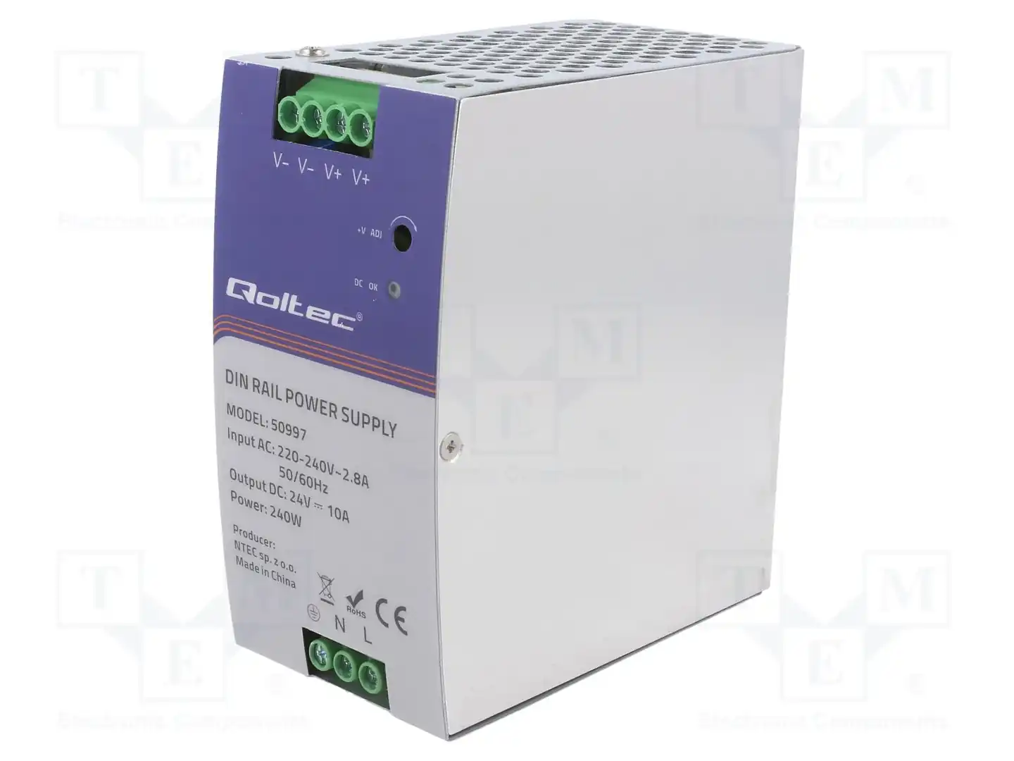 QOLTEC 50997 — Блоки питания на DIN-рейку