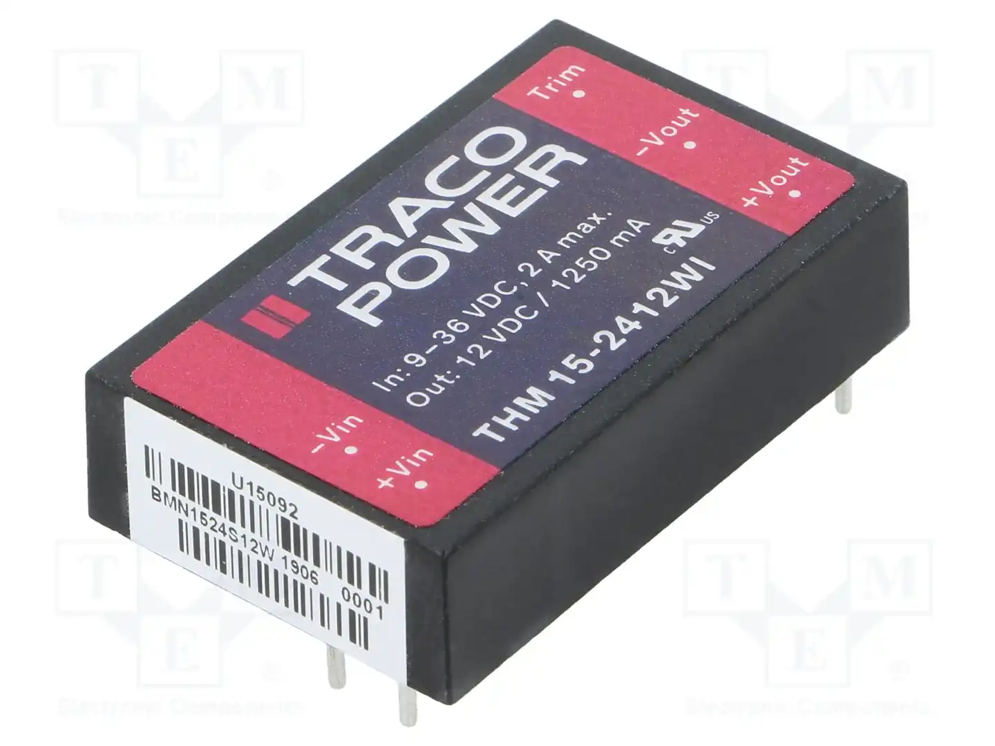 TRACO POWER THM 15-2412WI — Преобразователи DC/DC