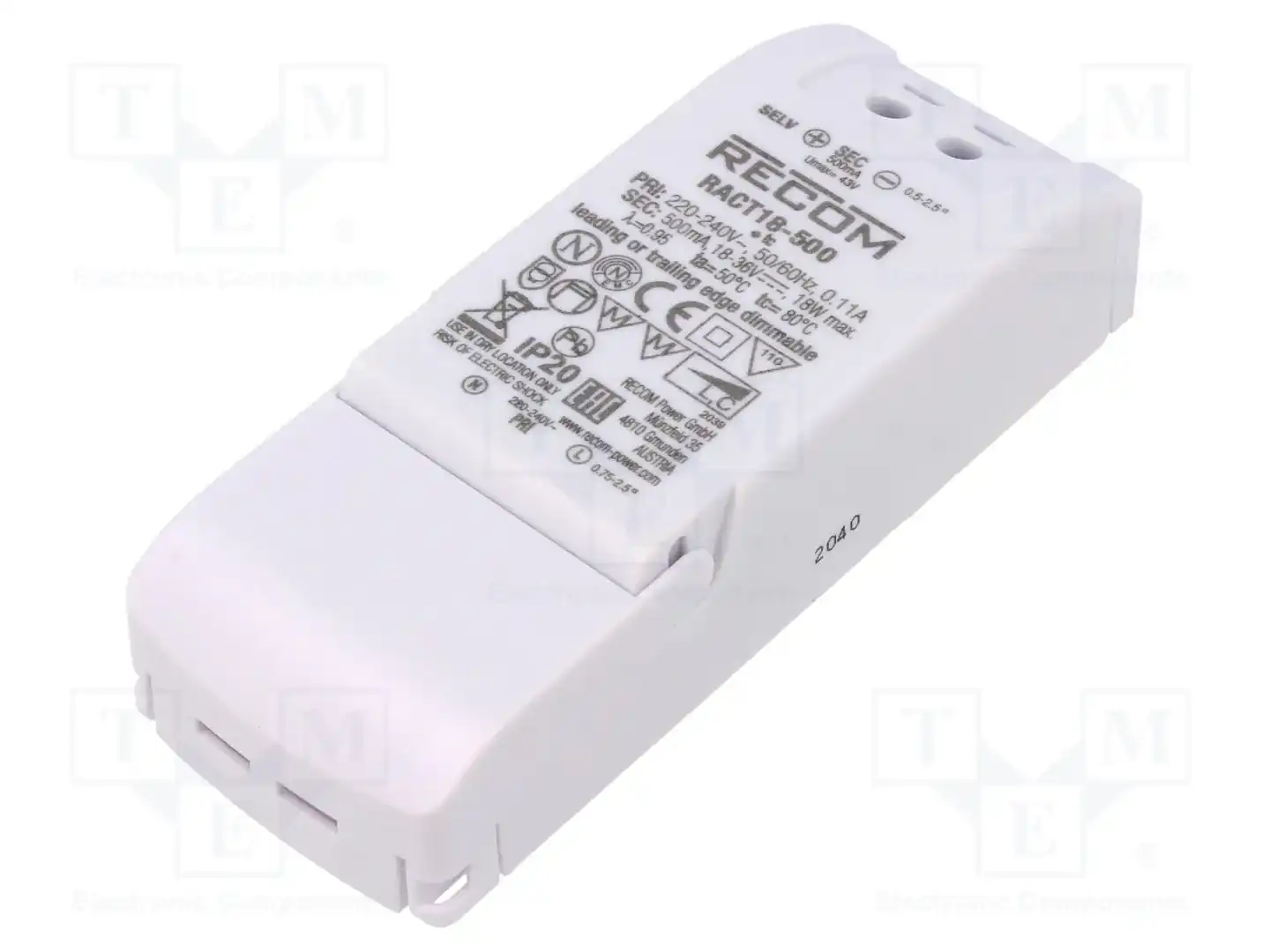 RECOM RACT18-500 — Блоки питания для LED
