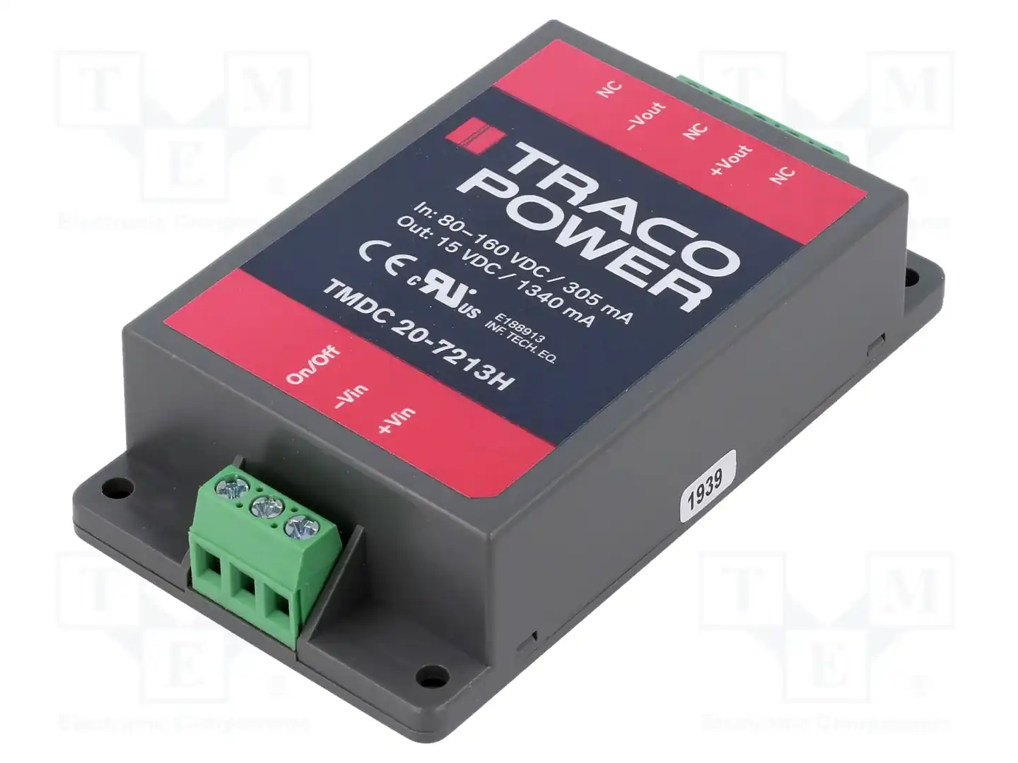 TRACO POWER TMDC 20-7213H — Преобразователи DC/DC
