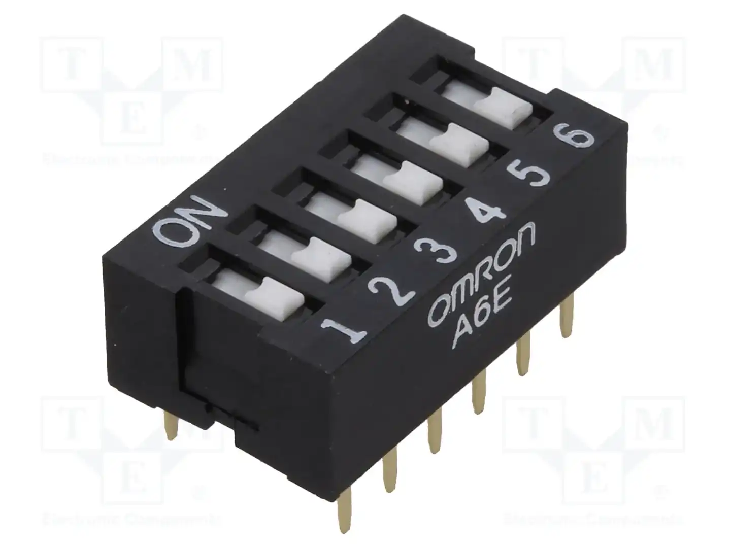 OMRON Electronic Components A6E-6101-N — Переключатели типа Dip-Switch