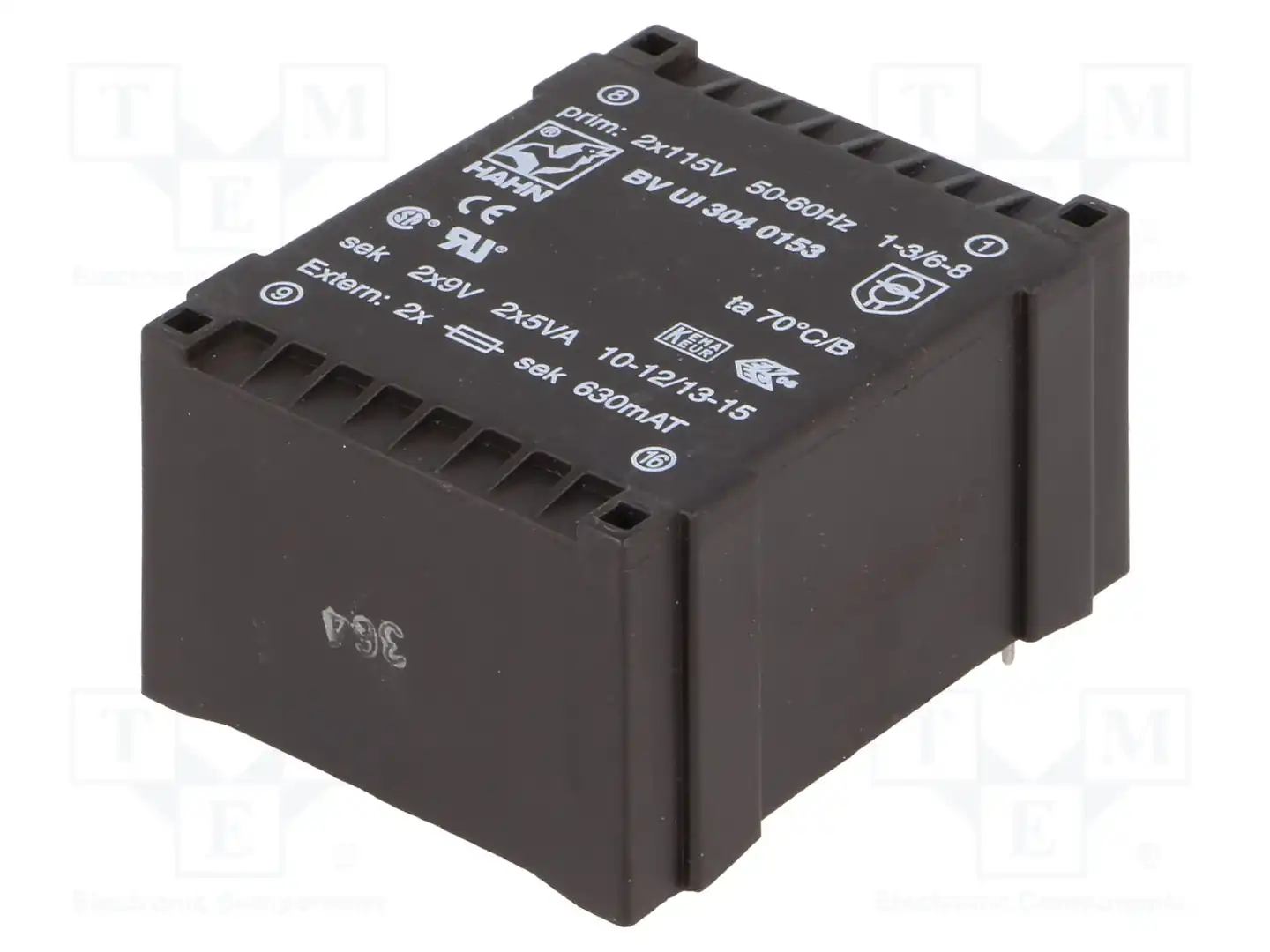HAHN BV UI 304 0153 — Трансформаторы PCB