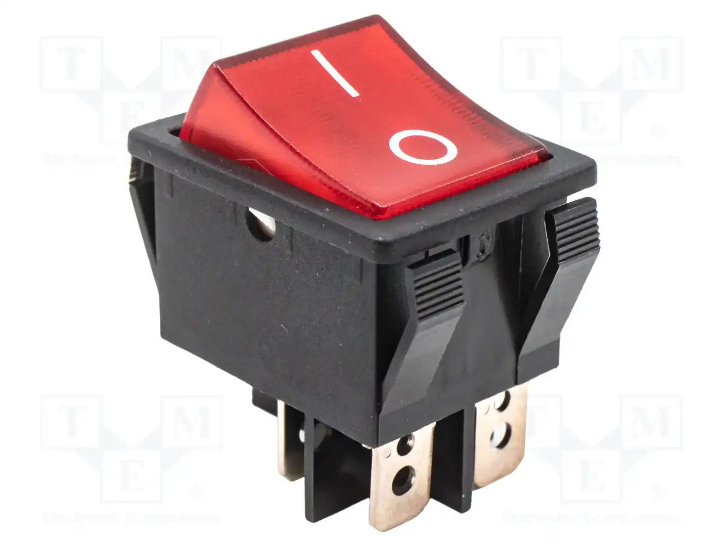 E-SWITCH R5BBLKREDFF1 — Переключатели типа Rocker