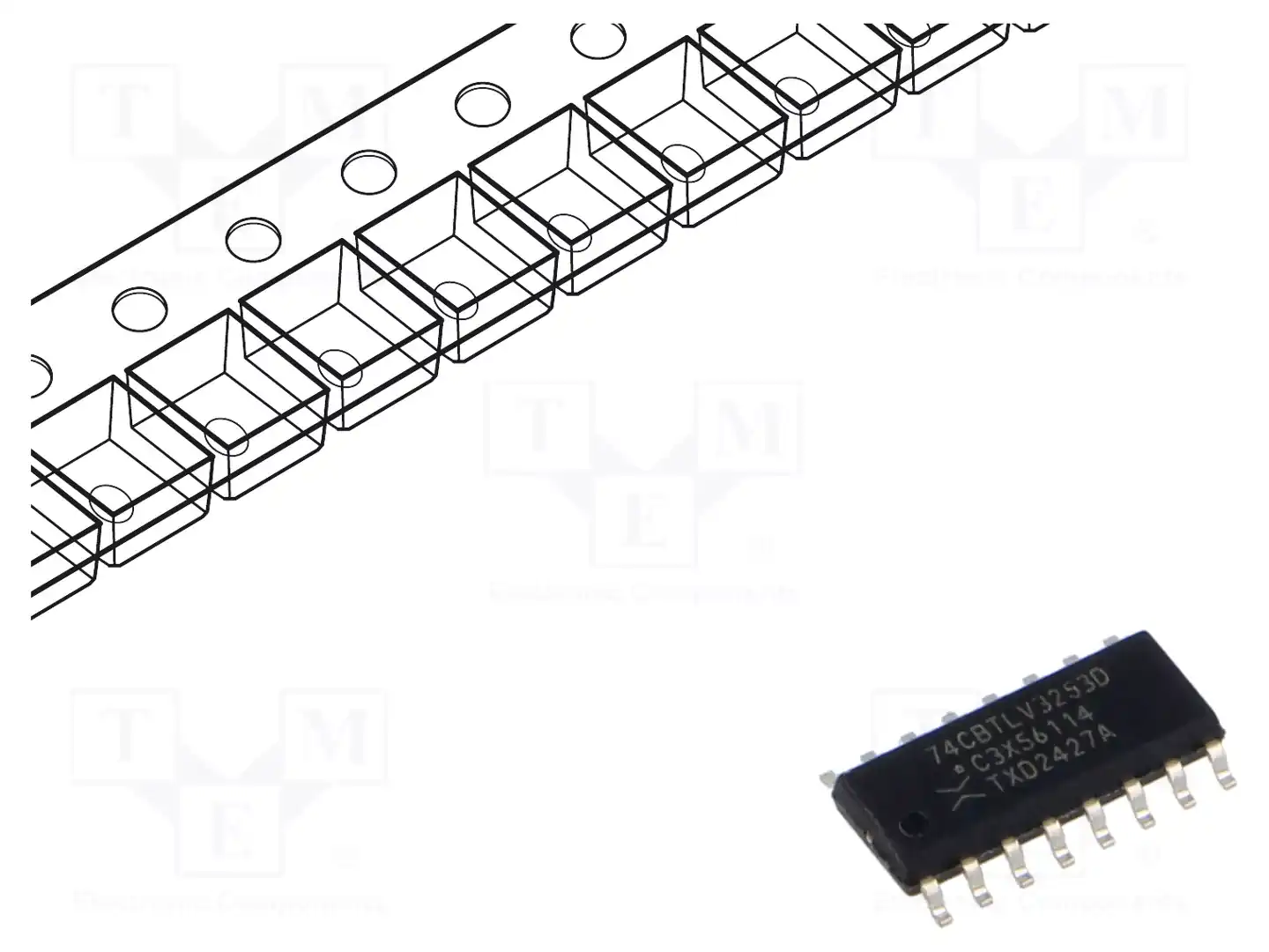 NEXPERIA 74CBTLV3253D,118 — Декодеры, мультиплексоры, переключатели