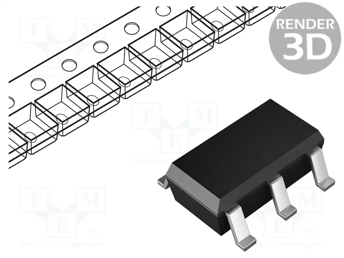 Texas Instruments INA199A1DCKT — Операционные усилители SMD