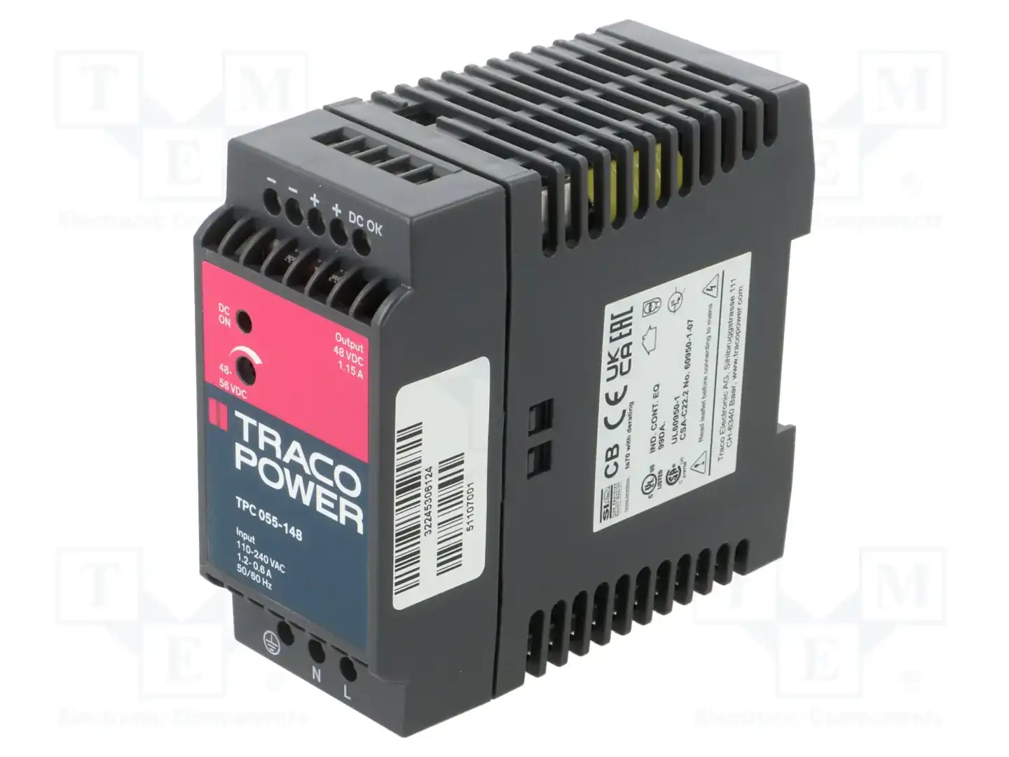 TRACO POWER TPC 055-148 — Блоки питания на DIN-рейку