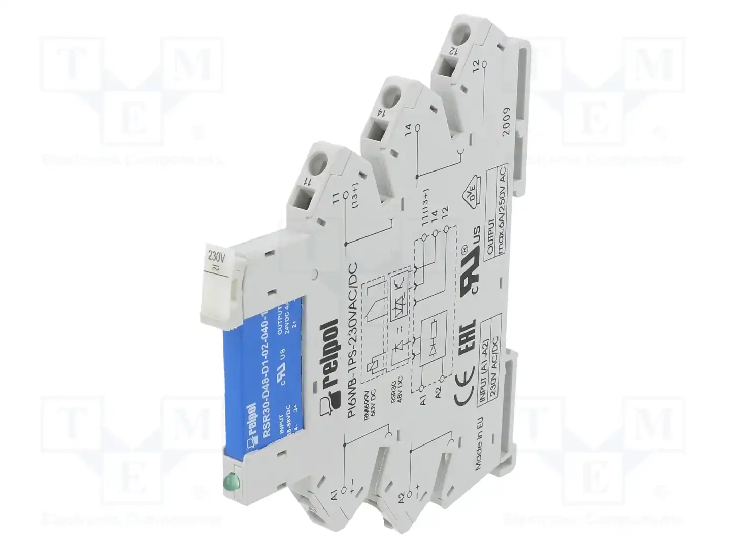RELPOL PIR6WB-1PS-230VAC/DC-O — Реле электромагн. - наборы