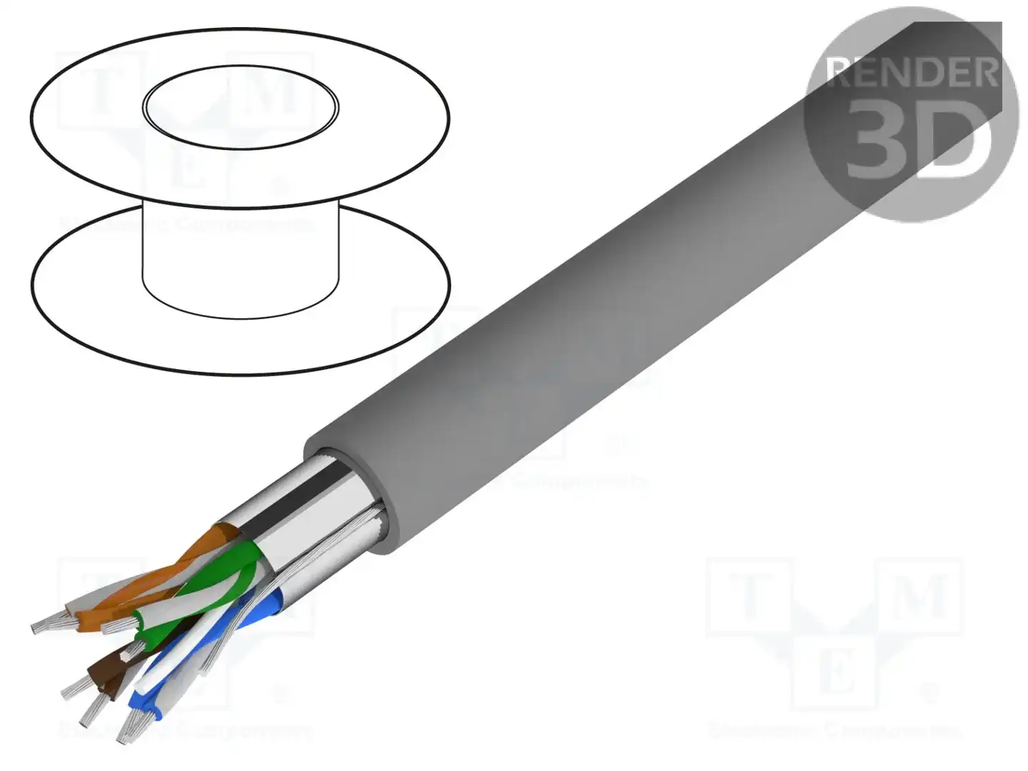 ALPHA WIRE 2214C SL001 — Провода многожильные экранированные