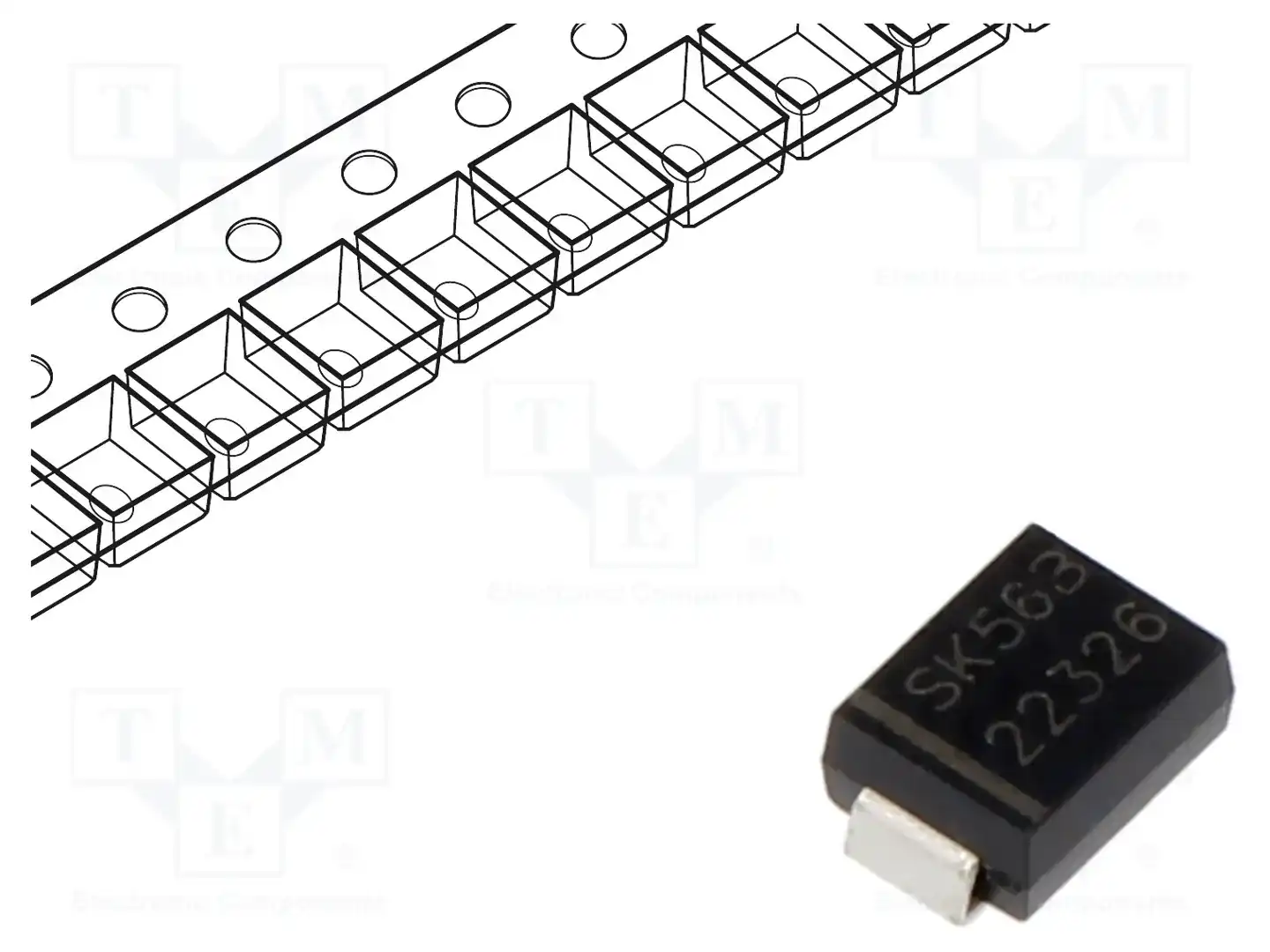 SMC DIODE SOLUTIONS SK56BTR — Диоды Шотки SMD