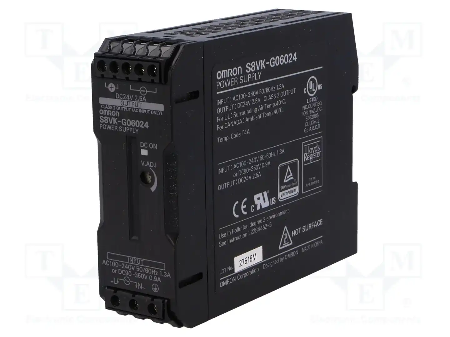 OMRON S8VK-G06024 — Блоки питания на DIN-рейку