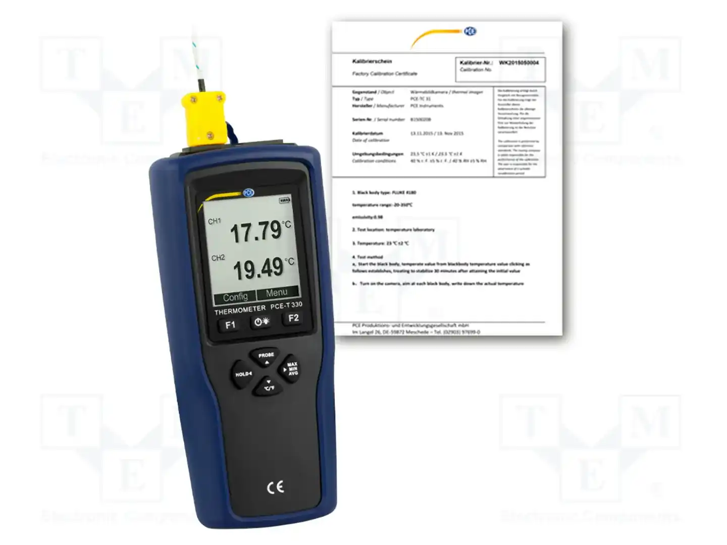 PCE INSTRUMENTS PCE-T 330-ICA — Измерители температуры