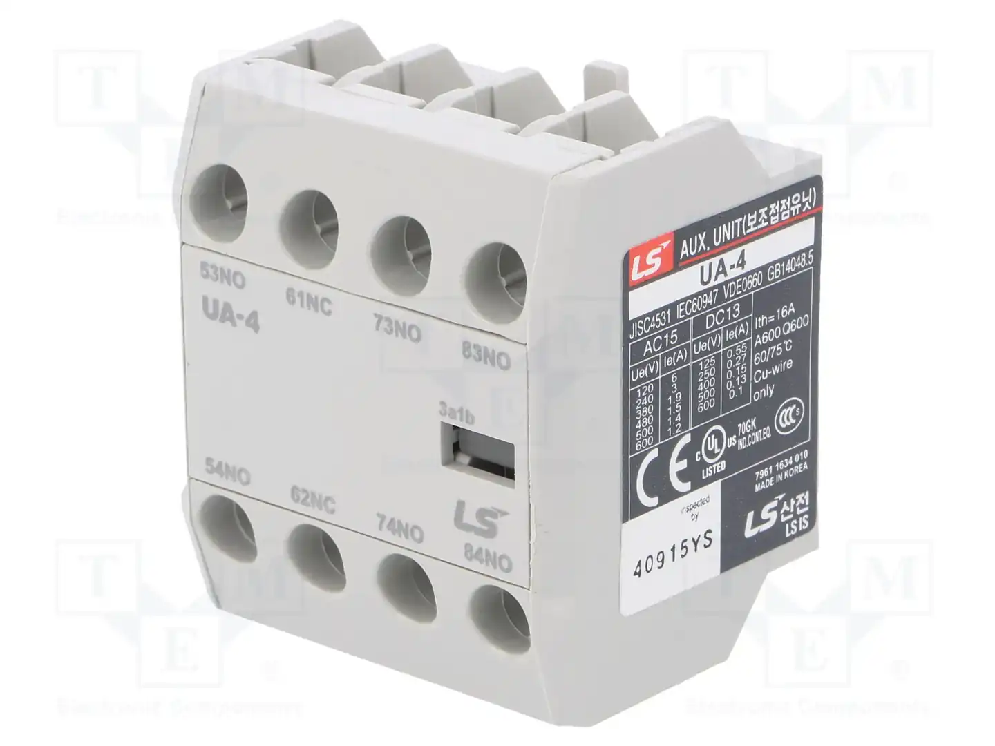 LS ELECTRIC UA-4 3A1B — Контакторы - дополнительное оборудование