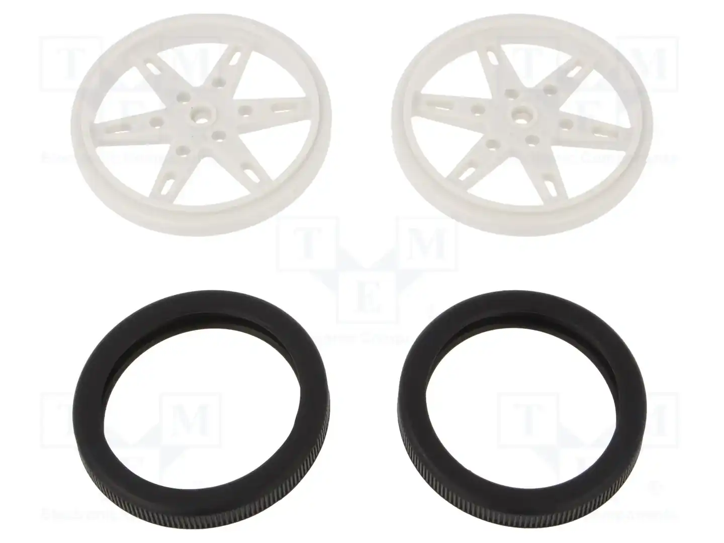 POLOLU POLOLU WHEEL(20T, 4.8MM) - 60×8MM, WHITE — Аксессуары для робототехники и RC WHEEL(20T, 4.8MM) - 60×8MM, WHITE