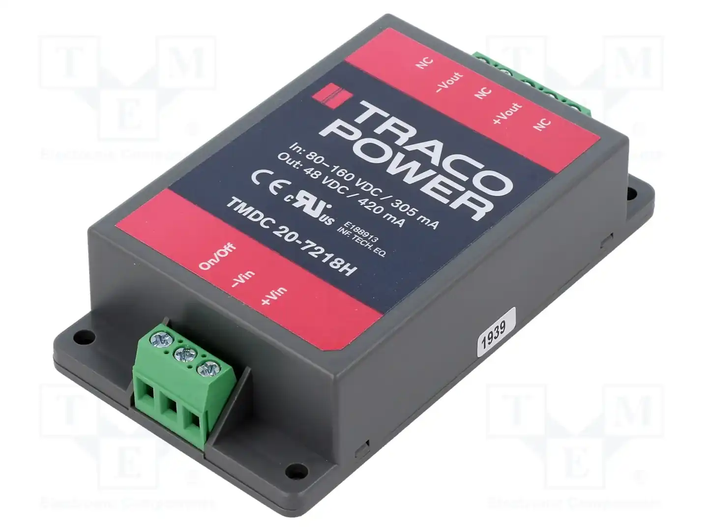 TRACO POWER TMDC 20-7218H — Преобразователи DC/DC