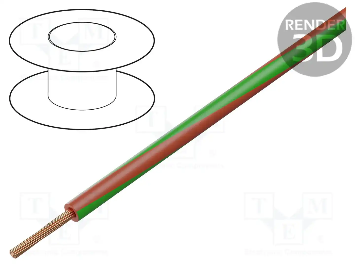 BQ CABLE LGY0.35-GY/RD — Провода одножильные - тросик
