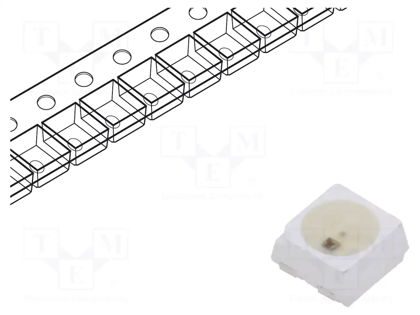 Inolux IN-PI33TBTPRPGPB — Светодиоды SMD цветные