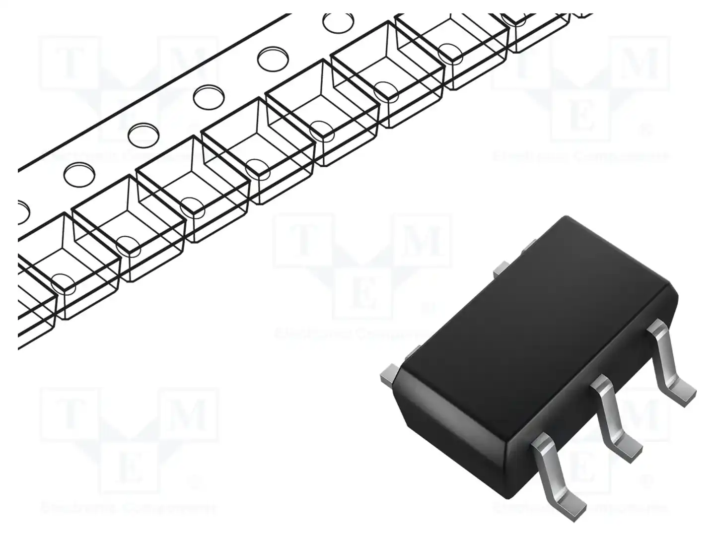 Texas Instruments TLV9001IDBVR — Операционные усилители SMD