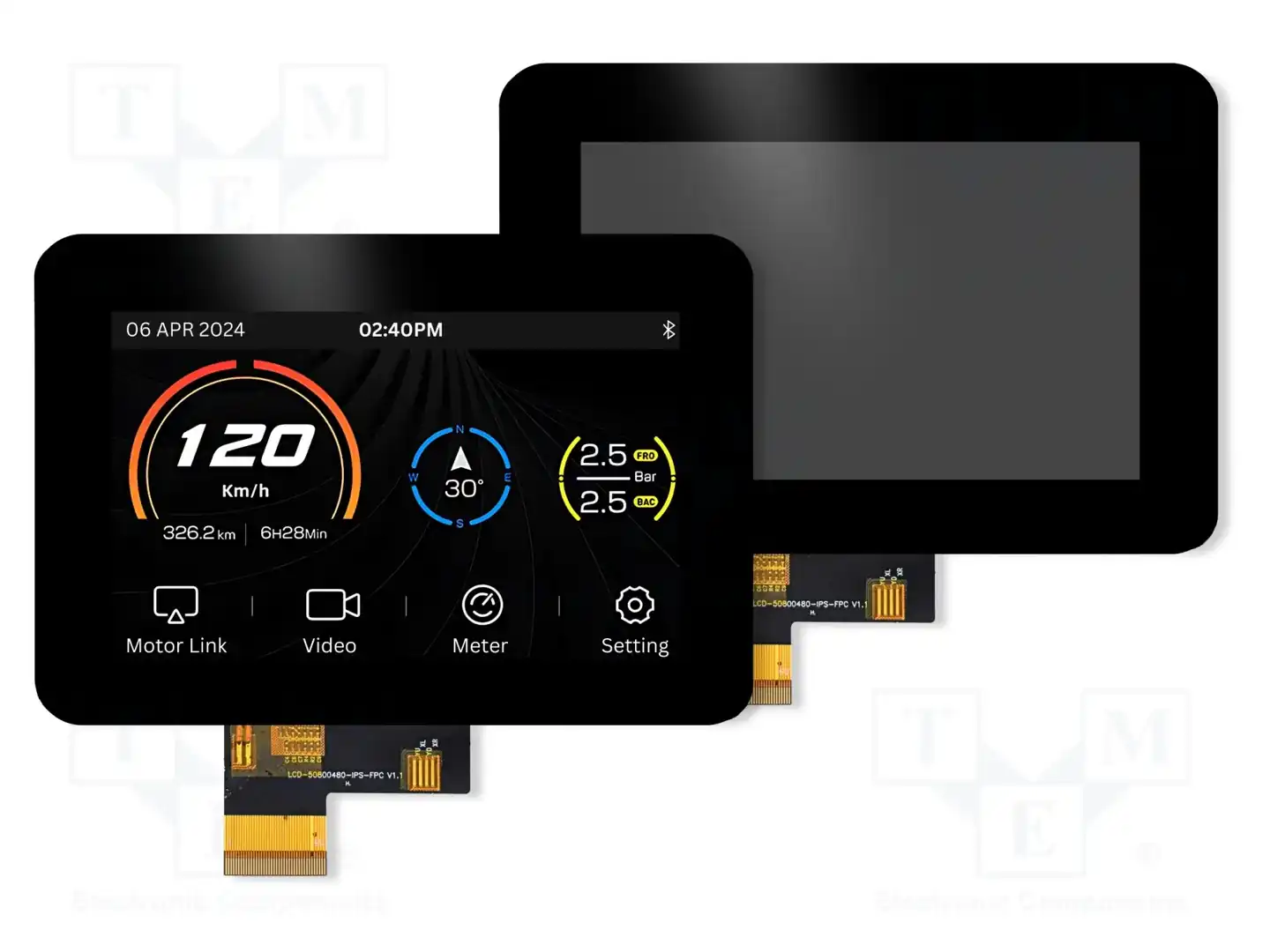 4D LCD 4DLCD-50-800-480-CT-CLB-400-R — Дисплеи TFT